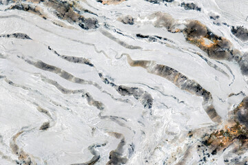 Close Up of White and Black Marble, Large format texture