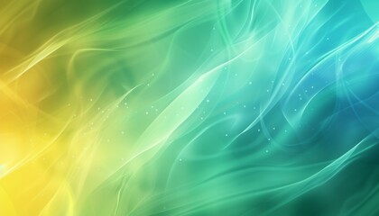 A background with blurred lines in green, blue, and yellow hues is presented, featuring minimalistic abstractions, gradient color blends, motion blur panorama, and abstract organic shapes.