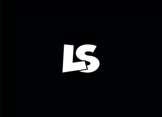 LS letter logo design and initial logo design