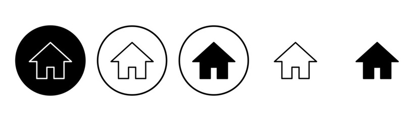 Obraz premium House icon set. Home icon vector