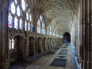 interior of the Gloucester cathedral 