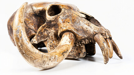 Naklejka premium Ancient skull