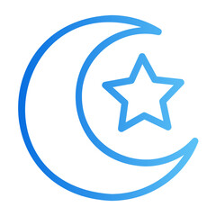 moon gradient icon