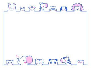 かわいい動物のフレーム