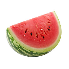 Watermelon sliced on on transparent background