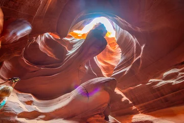 Foto op Canvas Upper Antelope Canyon in the Navajo Reservation near Page, Arizona © jovannig