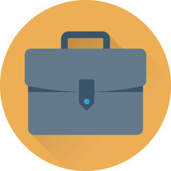 An icon of briefcase flat design 