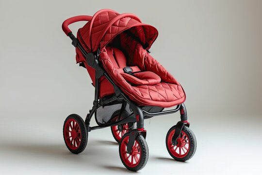 Red Stroller carrycot, Baby stroller