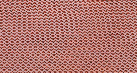 Red ceramic tiled texture or background.