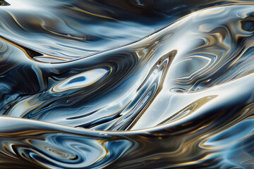 Abstract Representations of Water. The Flow and Shapes of Water in Abstract Ways are Beautiful and Stimulate the Imagination.