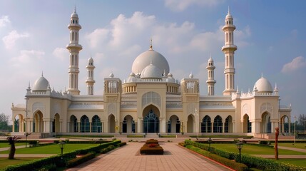 Fototapeta na wymiar Ramadan concept architecture muslim mosque