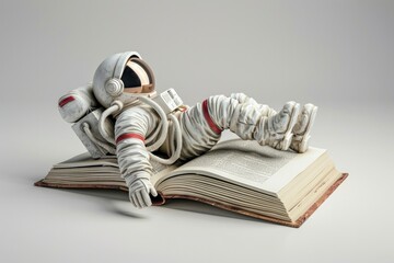 Astronaut with book