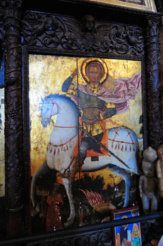 Guzelyurt, Cyprus. April 12, 2013. St Mamas Monastery and Icon Museum in Guzelyurt, Cyprus