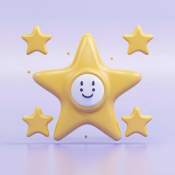 3d review rating stars for best excellent services rating for satisfaction. Achievements for games