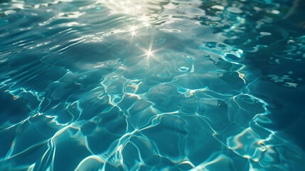Swimming pool water, natural abstract background