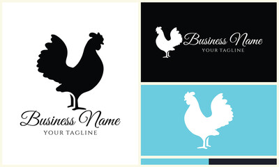 Fototapeta na wymiar chicken hen rooster logo template