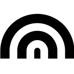 Fototapeta premium rainbow interface icon