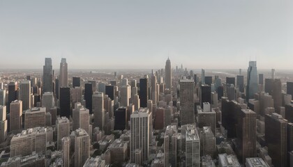 Fototapeta na wymiar Aerial view of cityscape Manhattan skyline with skyscrapers.