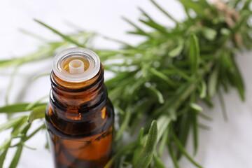 essential oil with rosemary