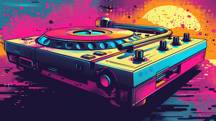 Vinyl DJing retro video games remix nostalgia in pop art