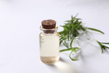 bottle of rosmary oil