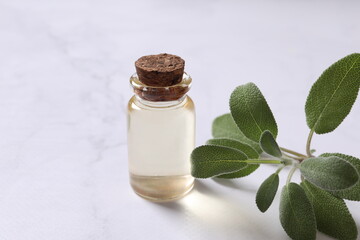 bottle of sage oil