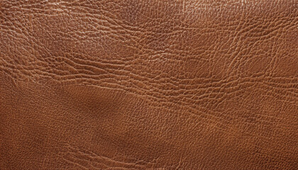 Fototapeta premium Surface of brown leather wrinkles texture for background.