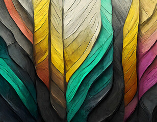 Abstract Textured paint background wallpaper line art illustration on digital art concept.