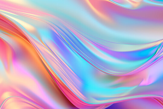 Abstract holographic iridescent background