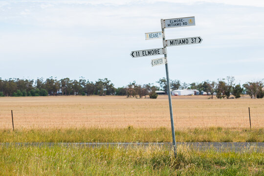 Back road sign