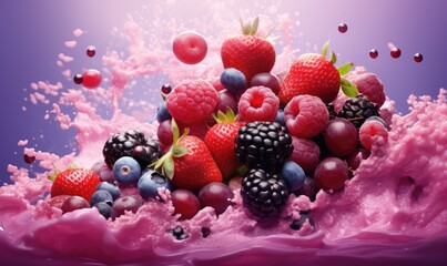 mulberries cherries raspberry mulberry