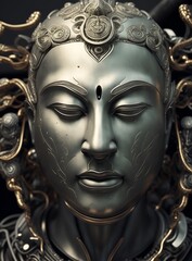 Fantastic ethnic character Mayan, Azetecan people of America. Background for design projects. Illustrations created using artificial intelligence. Illustrations and Clip Art AI generated.