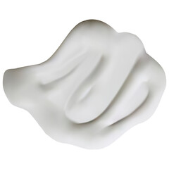 White beauty cream smear