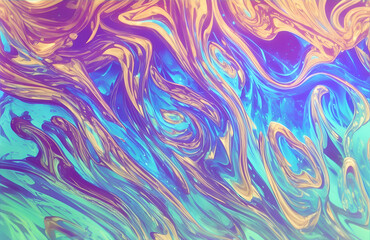 Fototapeta premium Abstract liquid color background. Fashionable background for design projects. Illustrations created using artificial intelligence. Illustrations and Clip Art AI generated.