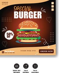 Special Berger Offer Social media design.