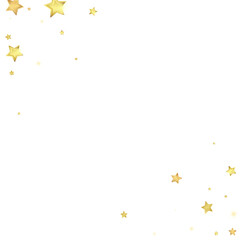 Magic stars vector overlay.  Gold stars scattered