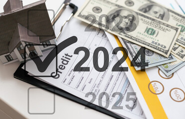 Creative design concept for the new year festival 2024