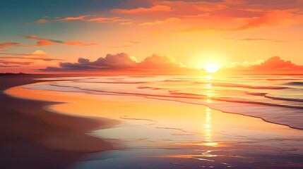 sunrise natural scenery