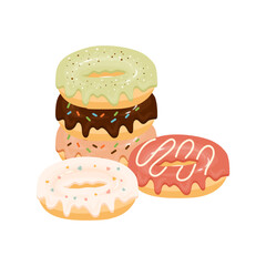 Donut with Various Topping 