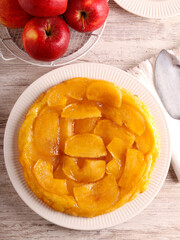 Upside down apple tart