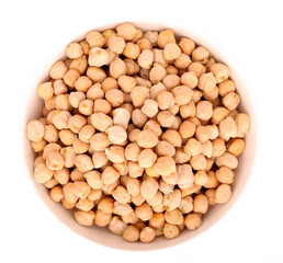 chickpea over white background