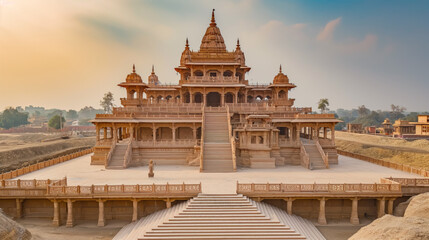 Captivating view of the newly constructed Shri Ram Mandir, Ayodhya