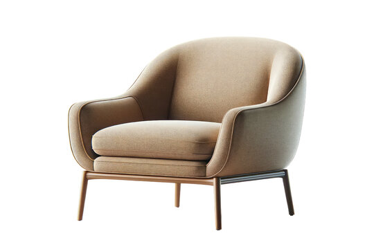 Contemporary Brown Single Sofa Chair
