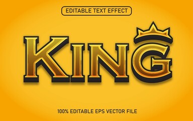 golden text effect editable vector