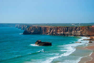 in the fantastic coast in Algarve in Portugal