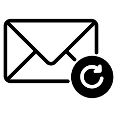 resend icon. Thin linear resend, post, send  icon