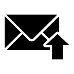 email send, envelope with arrow up icon