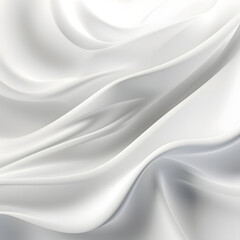 Folding wave white fabric.