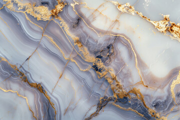 Close-Up of Marble Surface With Gold Accents