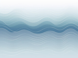Fototapeta premium Blue and White Wavy Lines Background